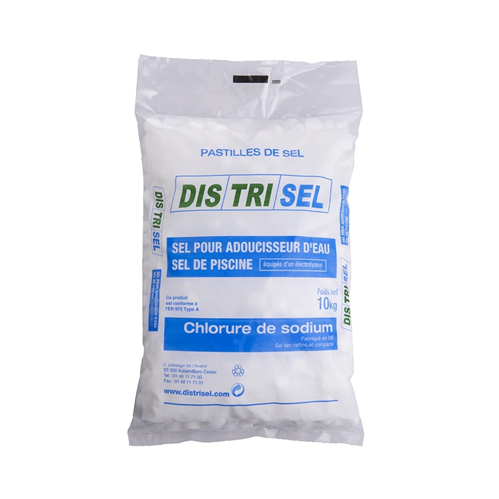 Sel pour adoucisseur d'eau - pastilles - sac 10 kg 